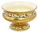 CENTROTAVOLA ORO Centerpiece Bowl Ceramic Artistic Creations 24k Gold Leaf Made in Italy-Gold