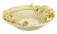 CENTROTAVOLA ROSETO Centerpiece Bowl Ceramic Artistic Creations Baroque 24k Gold Made Italy-Green