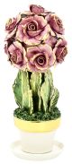 ROSE Centerpiece Ceramic Artistic Baroque 24k Gold Made in Italy