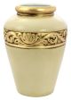 VASO IRIS Vase Ceramic Artistic Creations 24k Gold Leaf  Decor Handcraft Made Italy-Beige