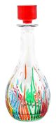 BOTTIGLIA FIRE Bottle crystal hand painted Venice authentic Made in Italy 