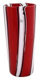 VASO CANNE FILIGRANA Murano Vase Glass Classic Decor Venice Made in Italy Handmade-Red