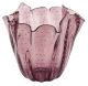 FAZZOLETTO BOLLE Centerpiece Murano Glass Vase Bowl Venice Made in Italy Handcraft -Pink