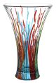 VASO FIRE Vase Crystal hand painted Venice authentic Made in Italy 