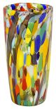 VASO MACCHIE FILI NERI Murano Vase Glass Gold Leaf Decor Venice Made in Italy Handmade-Multi-colored 