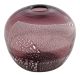 VASO FASCIA ARGENTO Murano Vase Glass Silverleaf Venice Made Italy Handmade-Pink