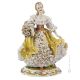 SPRINGTIME LADY WITH LACE Statuette Statue Figure Porcelain Capodimonte Handmade Made in Italy Exclusive