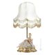 LAMP MOTHER WITH GIRL Table Lamp Abat-jour Lampshade Porcelain Capodimonte Made in Italy