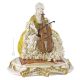 LADY WITH CELLO Statuette Statue Figure Porcelain Capodimonte Handmade Made in Italy Exclusive