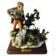 THE HUNTER Statuette Statue Figure Porcelain Capodimonte Handmade Made in Italy Exclusive