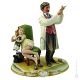 DOCTOR AND LITTLE GIRL Statuette Statue Figure Porcelain Capodimonte Handmade Made in Italy Exclusive