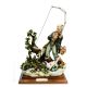 FISHERMAN BIG Statuette Statue Figure Porcelain Capodimonte Handmade Made in Italy Exclusive