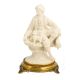 GALLANT WHITE Statuette Statue Figure Porcelain Capodimonte Handmade Made in Italy Exclusive