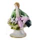 GALLANT WITH LACE Statuette Statue Figure Porcelain Capodimonte Handmade Made in Italy Exclusive