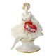 LADY WITH LACE Statuette Statue Figure Porcelain Capodimonte Handmade Made in Italy Exclusive