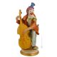 CLOWN WITH BASS Statuette Statue Figure Porcelain Capodimonte Handmade Made in Italy Exclusive