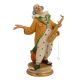 CLOWN WITH SAX Statuette Statue Figure Porcelain Capodimonte Handmade Made in Italy Exclusive