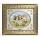 PASTORAL SCENE MOTHER WITH BABY Picture Bas-relief Porcelain Capodimonte Made in Italy