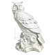 OWL WHITE Statuette Statue Figure Porcelain Capodimonte Handmade Made in Italy Exclusive