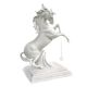 HORSE WITHE Statuette Statue Figure Porcelain Capodimonte Handmade Made in Italy Exclusive