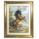 RAMPANT HORSE Picture Bas-relief Porcelain Capodimonte Made in Italy