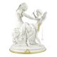 AWAY LOVE - CUPIDO Statuette Statue Figure Porcelain Capodimonte Handmade Made in Italy Exclusive Height 25.6Inch