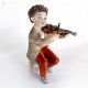 VITO Musician statuette with violin, elegance of pure Italian art.